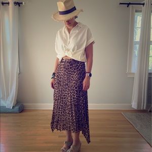 Zara animal print skirt